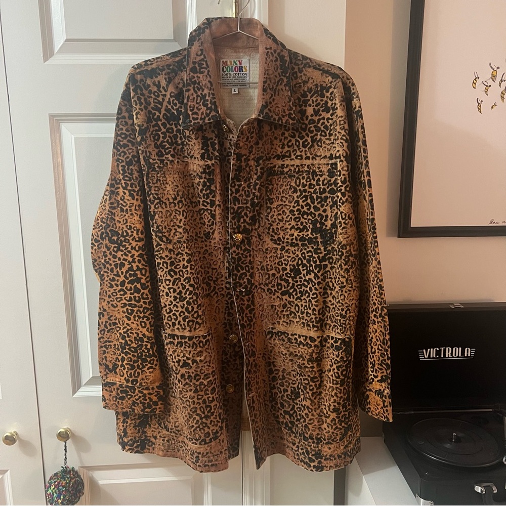Big Bud Press Leopard Field Jacket | Sz Large